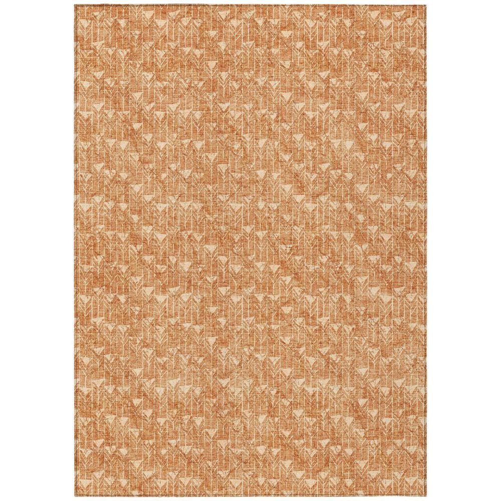 Bronze 8 ft. x 10 ft. Geometric Indoor / Outdoor Area Rug price history on PriceWatchPro