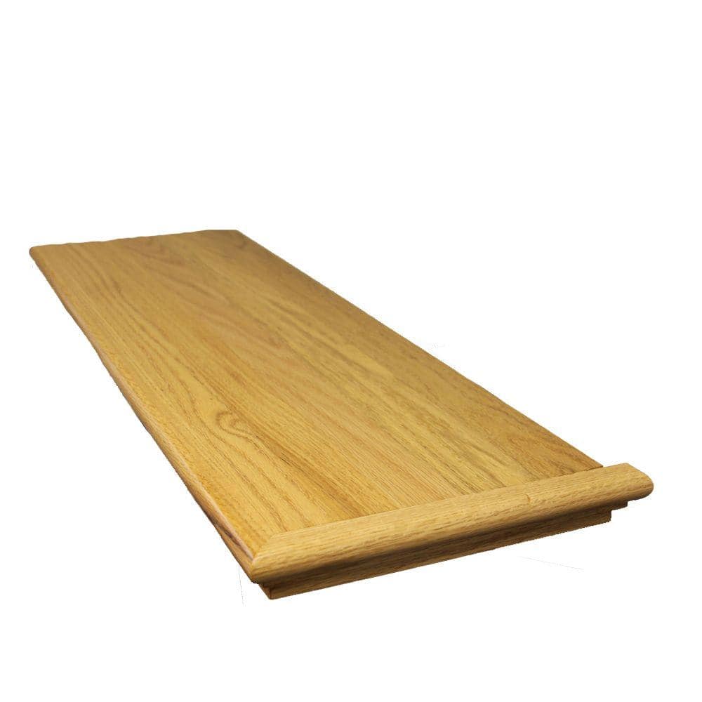Retread 0.625 in. x 11.5 in. x 60 in. Prefinished Natural Red Oak Right Return Stair Tread price history on PriceWatchPro