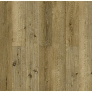 HYDROSTOP Natural Oak 7.2 in. W x 48 in. L Floor and Wall Rigid Core Luxury Vinyl Plank Flooring (24.00 sq. ft./case)