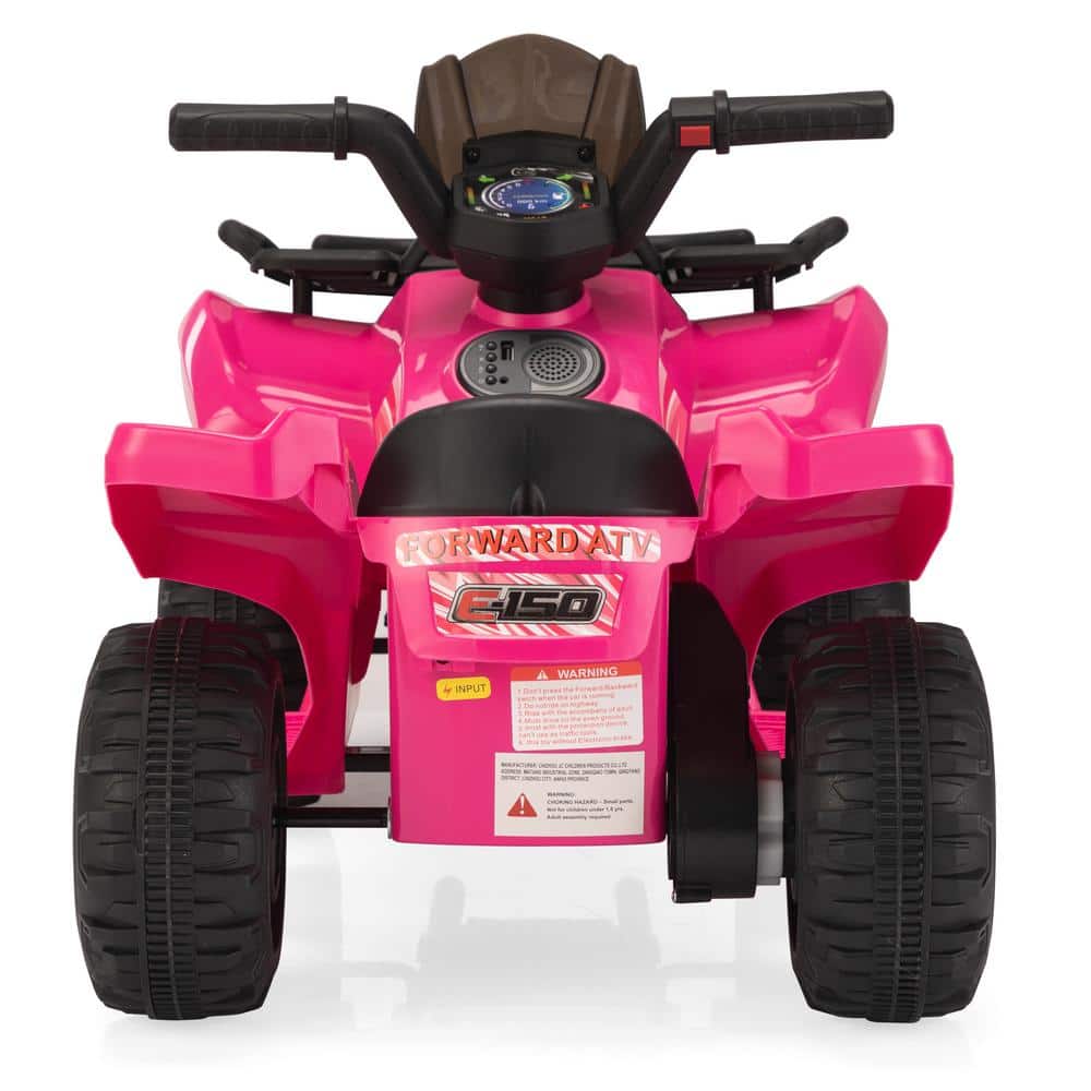 Rosy 6-Volt Kids Ride-On ATV Car with Music Horn
