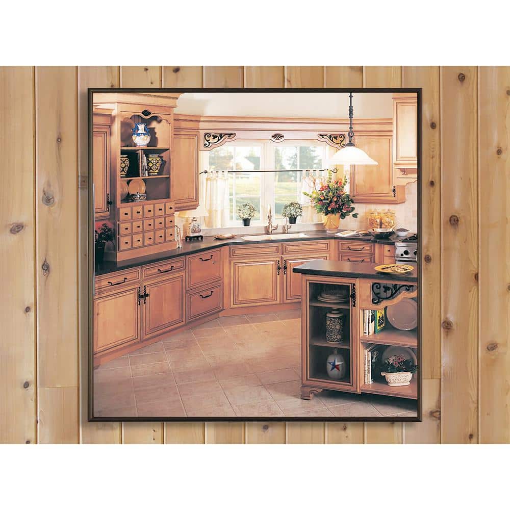 Medium Square Bronze Modern Mirror (30.25 in. H x 30.25 in. W)