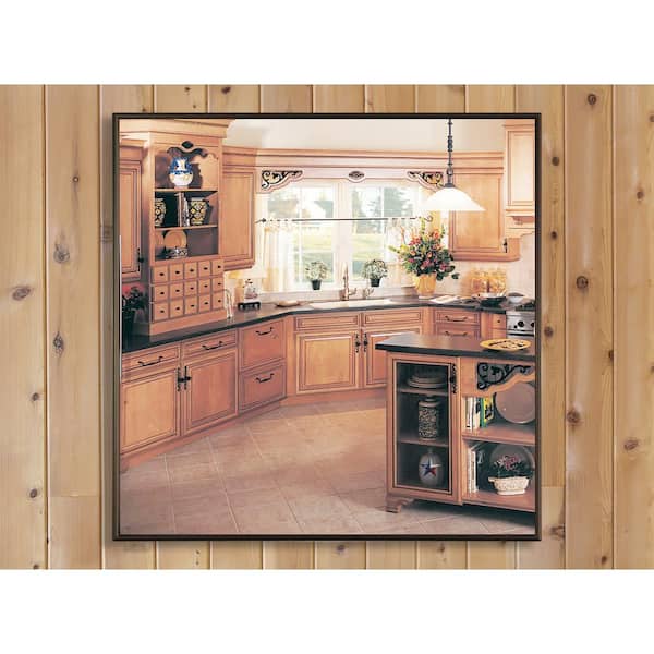 Unbranded Medium Square Bronze Modern Mirror (30.25 in. H x 30.25 in. W)