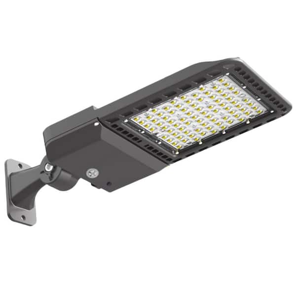 1500 Watt Equivalent Integrated LED 39000LM Bronze Dusk to Dawn Area Light 5000K and Adjustable Bracket for Square Poles
