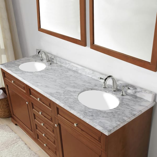 Home Decorators Collection Highclere 72, 72 Inch Vanity Top Home Depot