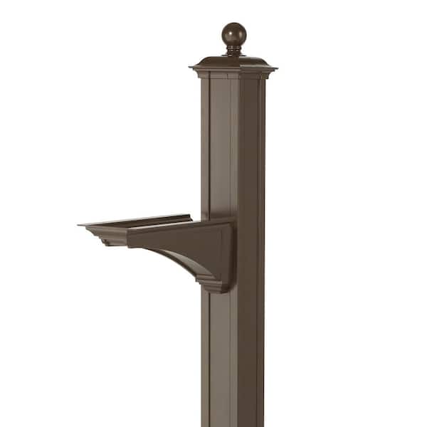 Whitehall Products Balmoral Bronze Deluxe Post and Bracket with Finial