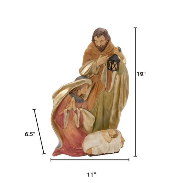 GERSON INTERNATIONAL 18.5 in. H Resin Nativity Figurine 2602780EC