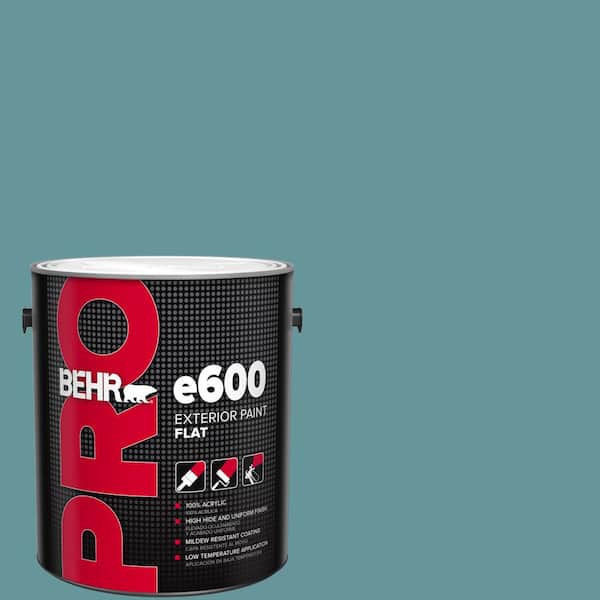 BEHR PRO 1 gal. #MQ6-33 Vintage Teal Flat Exterior Paint