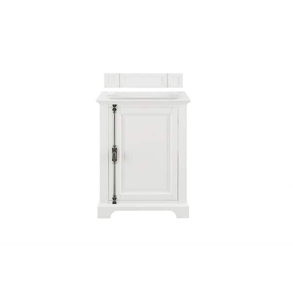 James Martin Vanities Providence 25.5 in. W x 23.5 in.D x 33.5 in. H Bath Vanity Cabinet Without Top in Bright White