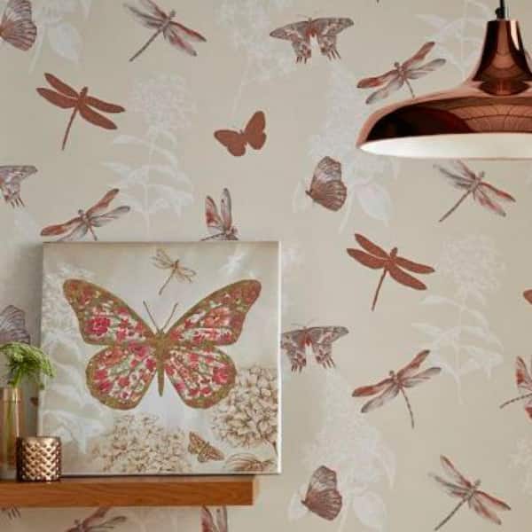 Arthouse 16 in. x 16 in. Enchanted Butterfly Canvas Print, Frameless Wall Art