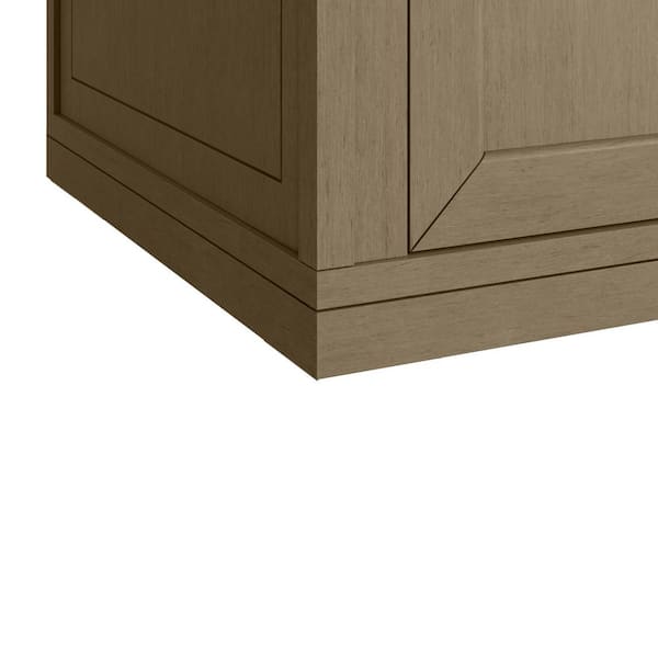 Chicago 72.0 in. Double Bath Vanity in Walnut Whisper with Wireless Charging Victorian Silver Quartz Top