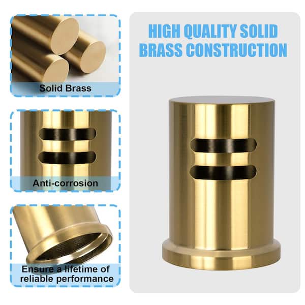 Akicon 1-7/8 in. OD x 2-15/32 in. H Solid Brass Dishwasher
