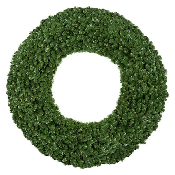 Red Sleigh Sequoia Fir 60 in. Unlit Artificial Commercial Wreath
