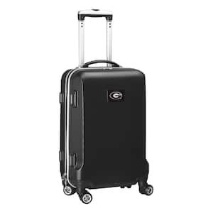 NCAA Georgia 21 in. Black Carry-On Hardcase Spinner Suitcase