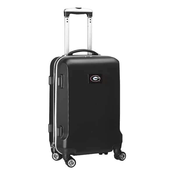 Denco NCAA Georgia 21 in. Black Carry-On Hardcase Spinner Suitcase