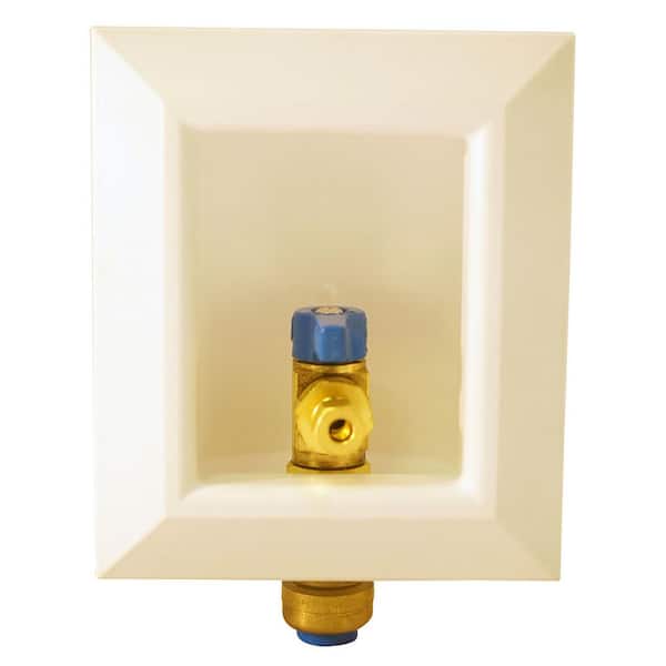 SharkBite 1/2 in. Push-to-Connect Brass Ice Maker Outlet Box 25032 - The  Home Depot