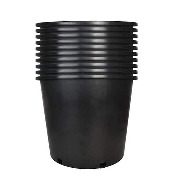 Large Black Plastic Indoor/Outdoor Planter (14.3 in. W x 11.5 in. H) 10-Pack
