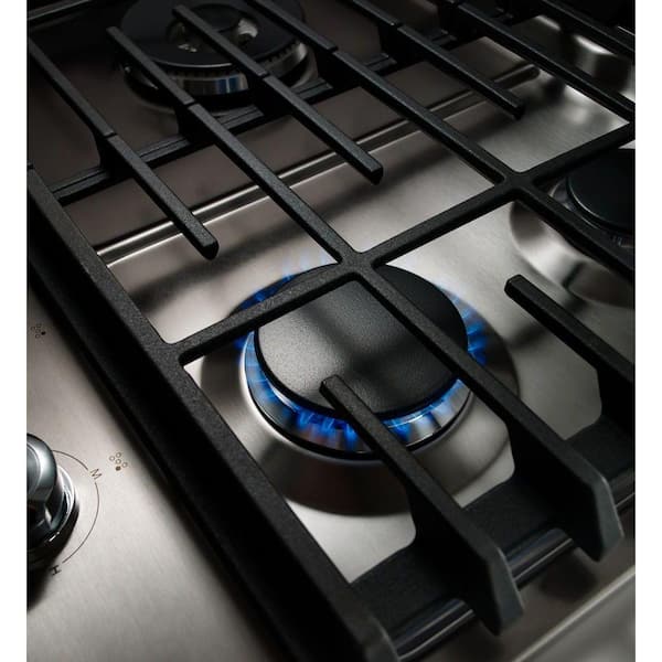 KitchenAid 30-inch Built-in Gas Cooktop with Griddle KCGS950ESS