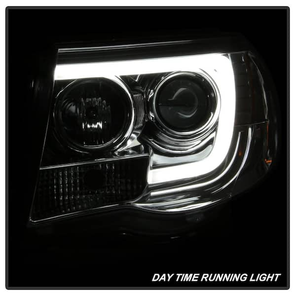 Toyota Tacoma 05-11 Version 2 Projector Headlights - Light Bar DRL - Chrome