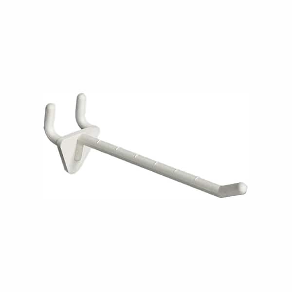 Azar Displays 4 in. White Glass Filled Nylon Hook (50-Pack)