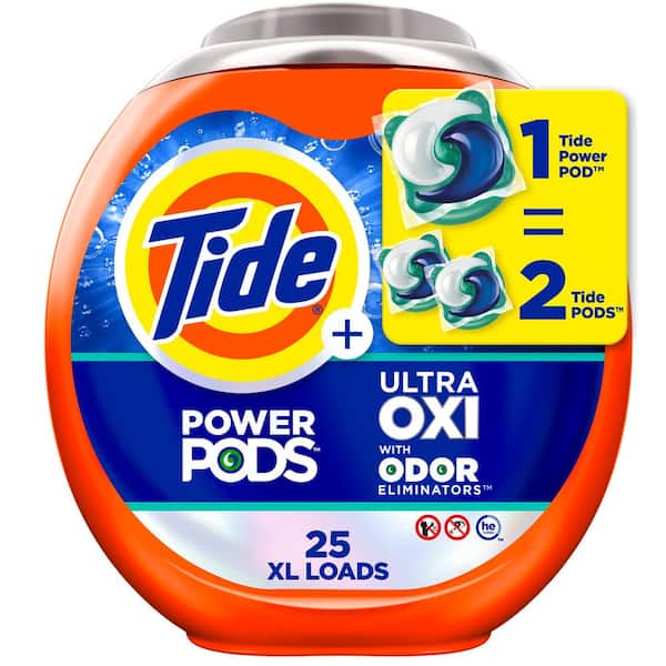 Tide Ultra OXI Power Odor Eliminators Unscented Laundry Detergent Pods (25-Count)