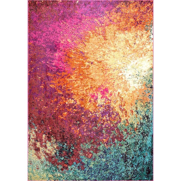 nuLOOM Donya Abstract Multi 7 ft. x 9 ft. Area Rug