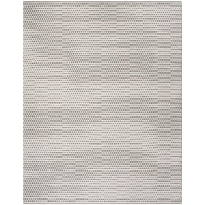 Montauk Gray/Ivory 8 ft. x 10 ft. Solid Area Rug