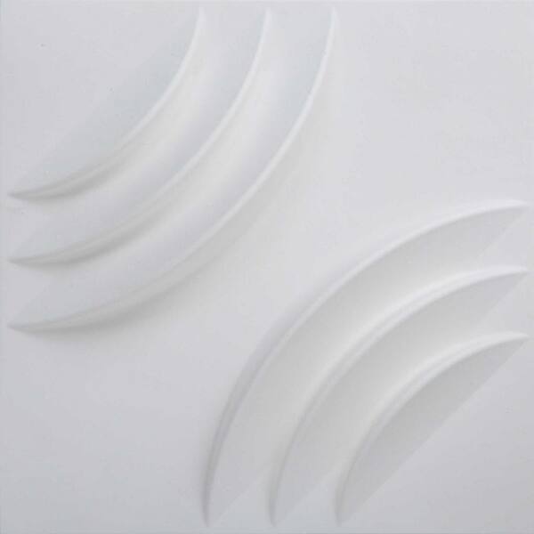 MIO Ripple White Geometric Strippable Wallpaper