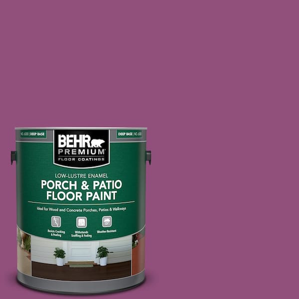 BEHR PREMIUM 1 gal. #P110-7 XOXO Low-Lustre Enamel Interior/Exterior Porch and Patio Floor Paint
