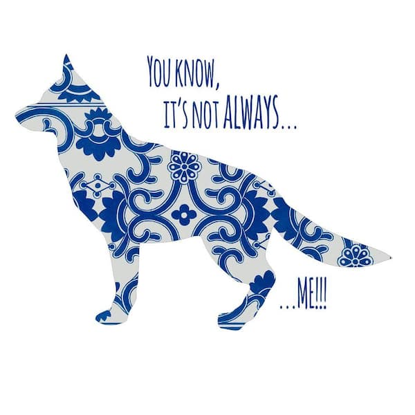 VENICE BEACH Collections Shephard Blues by Grotto Studios 1 Piece Unframed Graphic Print Abstract Poster Art Print 16 in. x 16 in.