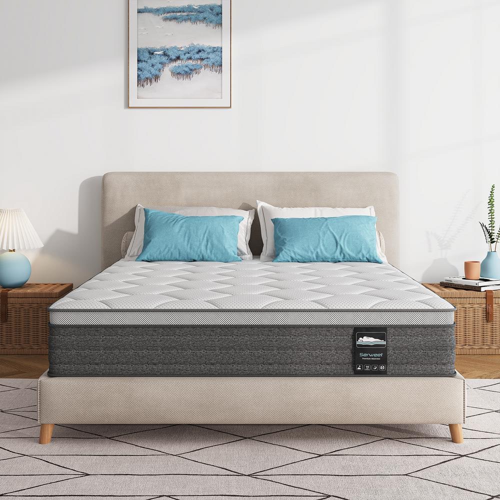 Serweet Serleep Full Medium Hybrid 08 in. Bed-in-a-Box Mattress