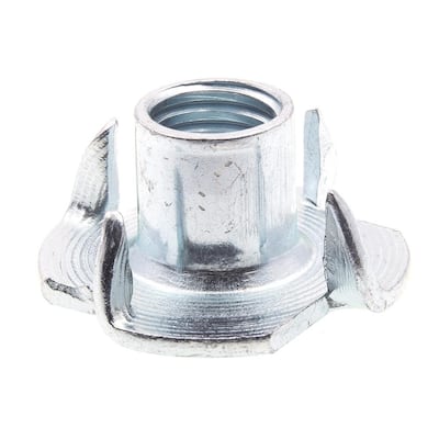 Qty 10 M8 8mm Zinc Plated Steel 4 Prong T Nut Tee Blind Timber Wood Insert Nuts Qty 10 M8 8mm Zinc Plated Steel 4 Prong T Nut Tee Blind Timber Wood Insert Nuts