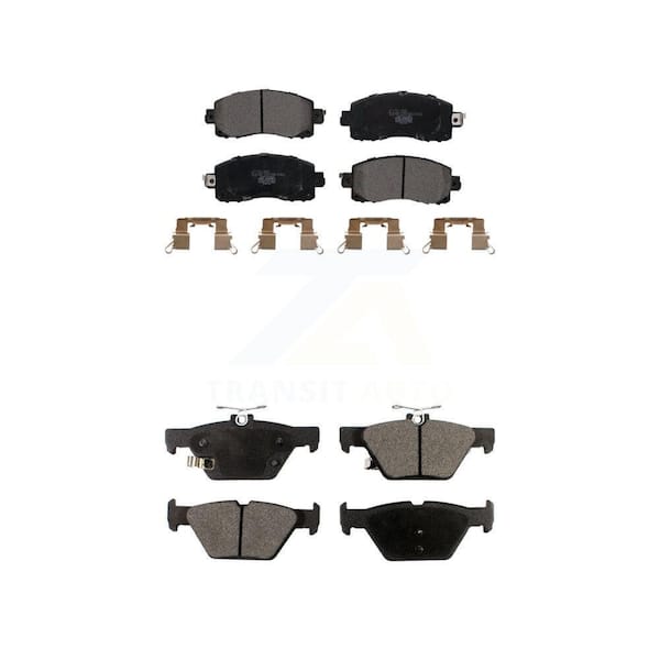 TEC Front Rear Ceramic Brake Pads Kit For Subaru Forester Crosstrek Outback Legacy KTC-100547