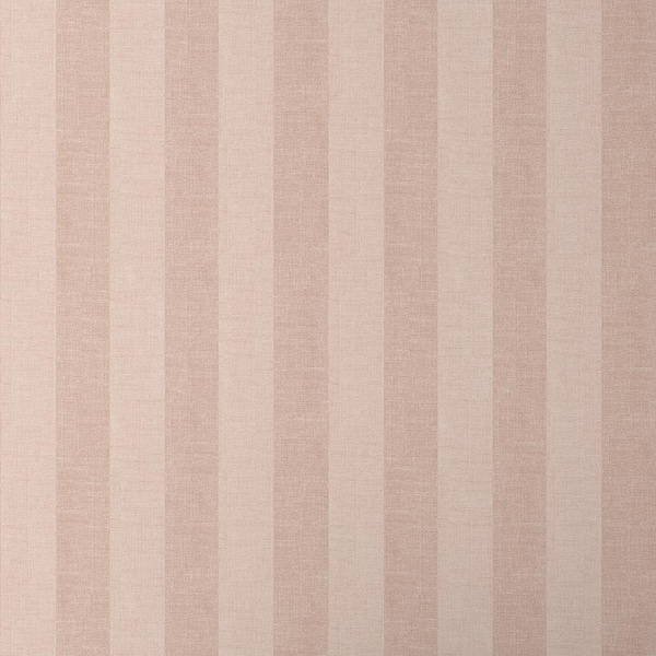 Ava Stripe Clay Non-Pasted Wallpaper Roll (Covers 52 sq. ft.)