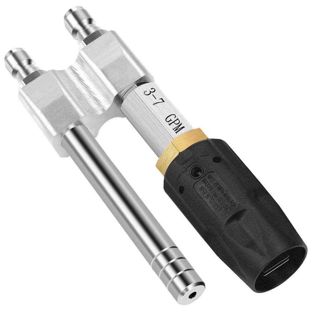 2-in-1 Adjustable Downstream Soft Wash Pressure Washer Nozzle, 0 to 60 Degree Spray, 1/4 in Quick Connect price history on PriceWatchPro