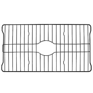 24.125 in. L x 12.75 in. W Coated Steel Bottom Grid Protector in Black