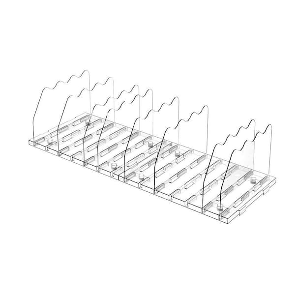 Adjustable Shelf Divider, Clear Organizers for Closet Acrylic Separators Storage Organizer Shelf Separator Dividers