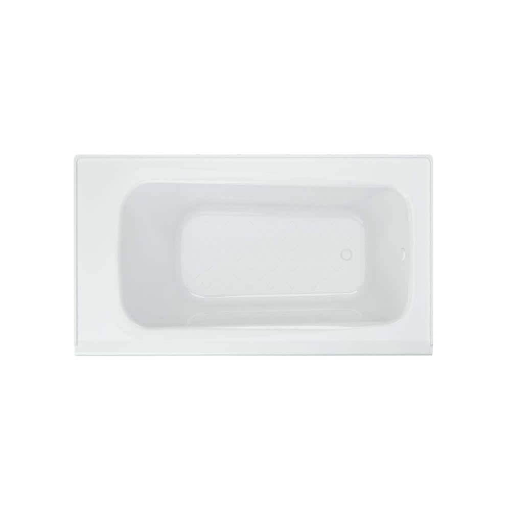 Cambridge 60'' White Cast Iron Alcove Soaking Bathtub