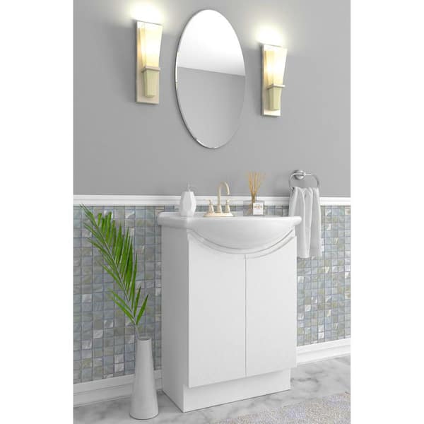 Eclife 24 -30 White Bathroom Vanity Cabinet Sink Combo W/Waterproof