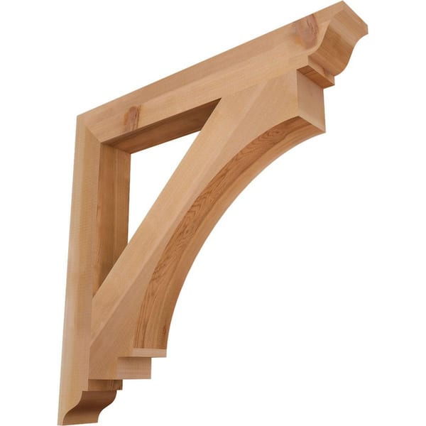 Ekena Millwork 3.5 in. x 30 in. x 30 in. Western Red Cedar Imperial Traditional Smooth Bracket