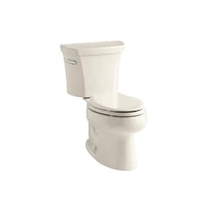 Wellworth 12 in. Rough In 2-Piece 1.6 GPF Single Flush Elongated Toilet in Almond Seat Not Included