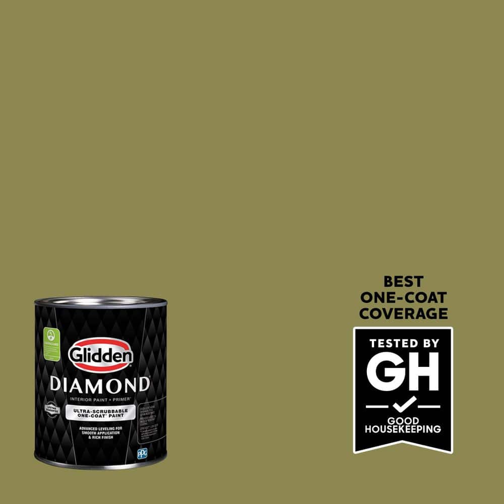 Glidden Diamond 1 qt. PPG1114-6 Bronze Green Eggshell Interior