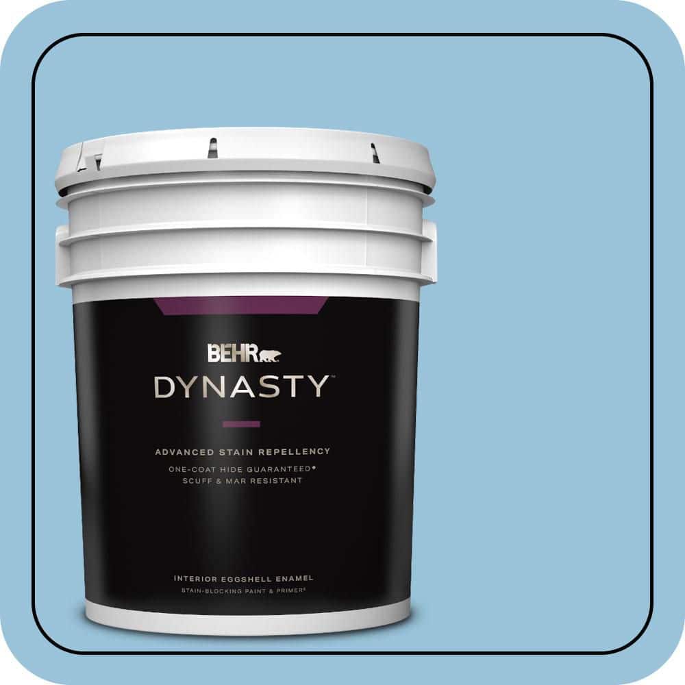5 gal. #560D-4 Madras Blue Eggshell Enamel Interior Stain-Blocking Paint & Primer price history on PriceWatchPro