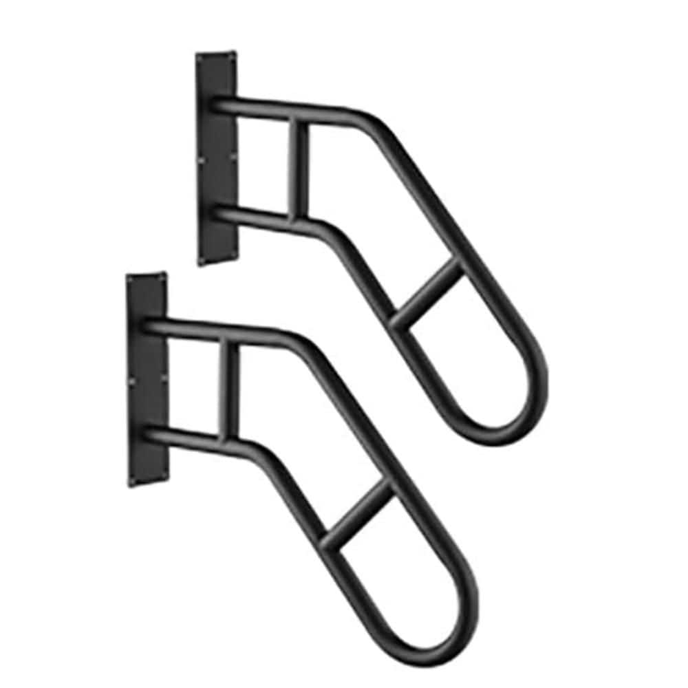 Outdoor Indoor U-Shaped Handrails Wall Mounted Grab Bars for 1-3 Steps Porch Deck Safety Support 2-Pack price history on PriceWatchPro