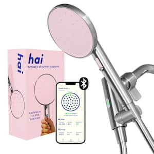 Smart 2-Spray Wall Mount Handheld Shower Head 2.5 GPM in Rose Quartz