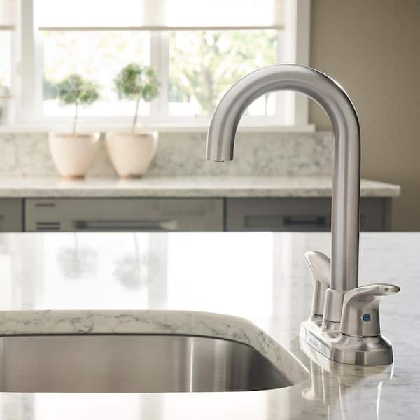 Colony Pro 2-Handle Bar Faucet in Stainless Steel