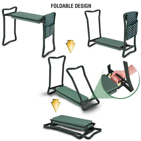 ITSELFER Gardening Knee Seat Knee Seat Leg Brace Portable Garden Kneeler Protecting Knees Farm Work Gardening Knee Pads Portable Garden Stool Squatti