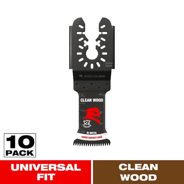 DIABLO 1-1/4 in. Demo Demon Universal Fit Bi-Metal Oscillating Tool Blades for Clean Wood (10-Pack)