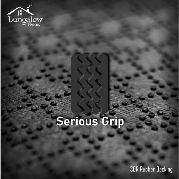 Rubber Door Mat with Grid Design - Water Glutton Cordova 34x52