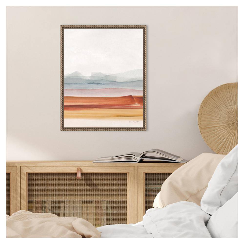 Sierra Hills Abstract Landscape Canvas Print with Bronze Frame
