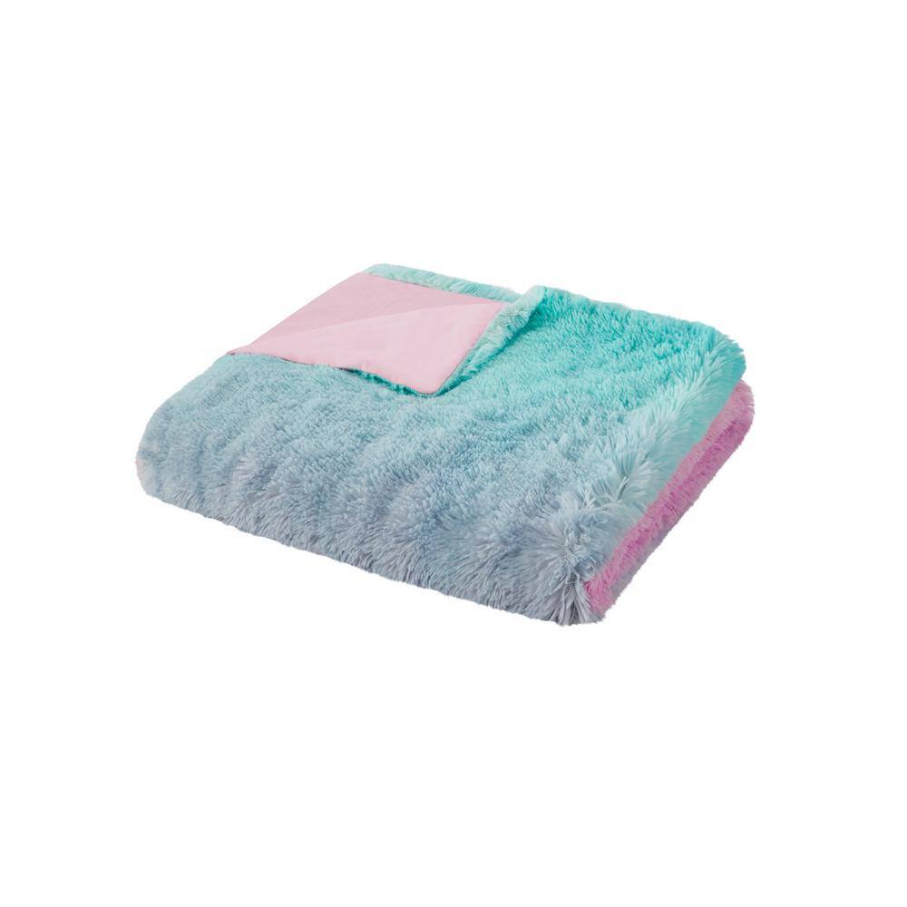 Twin/Twin XL Ombre Shaggy Faux Fur Bedding Set